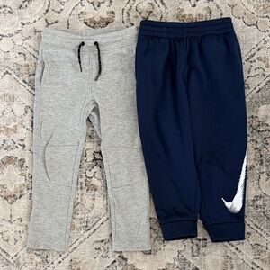 Boys 4T Gray and Navy Active Jogger Pants